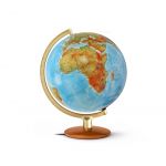 Handkaschierter Doppelbild-Leuchtglobus DFI 3015 Globus 30cm Tischglobus Globe Earth World Büro